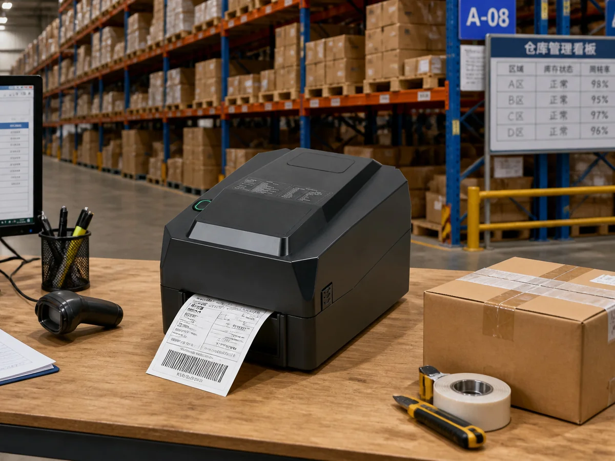 4inch thermal transfer printer deployed in retail logistics and apparel labeling application scenarios