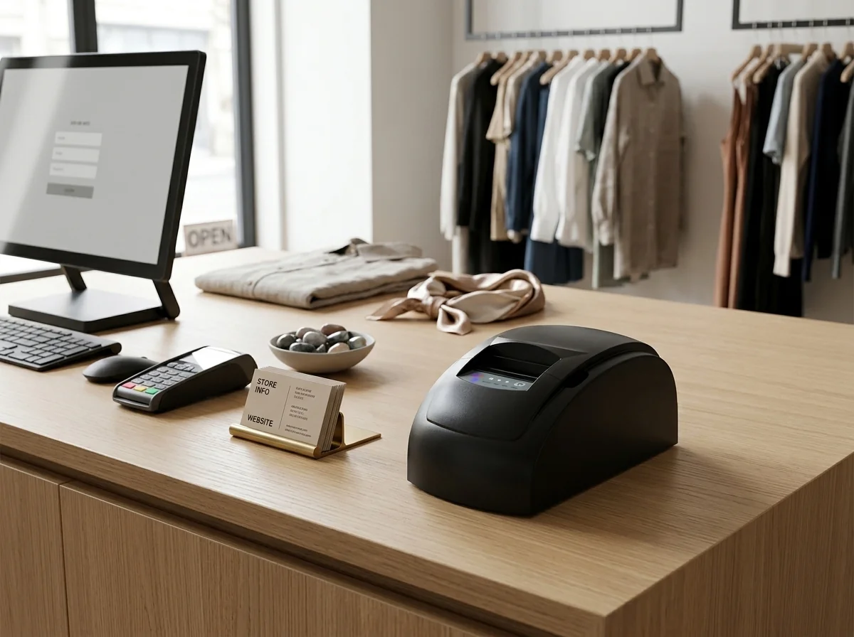 5860III 58mm thermal printer used at clothing store checkout counter