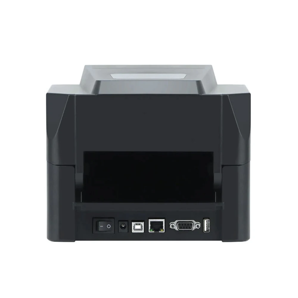 A200 thermal transfer barcode printer rear interface ports USB Ethernet serial and USB host