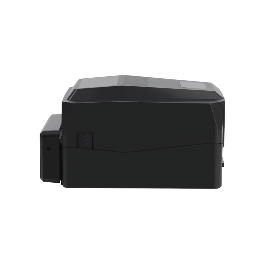 A300 fabric label printer right view showing media feed and cutter slot