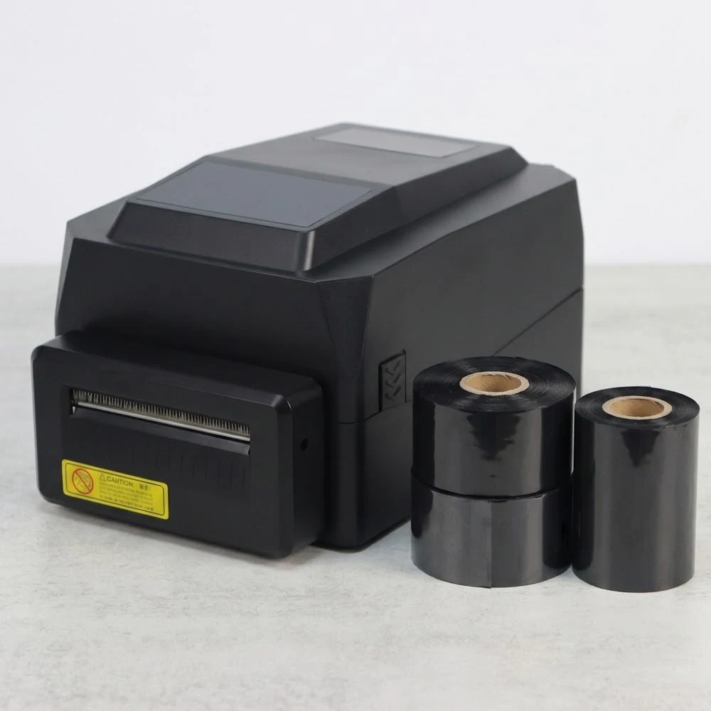 A600 resin sticker printer with resin ribbon rolls for durable manufacturing labels
