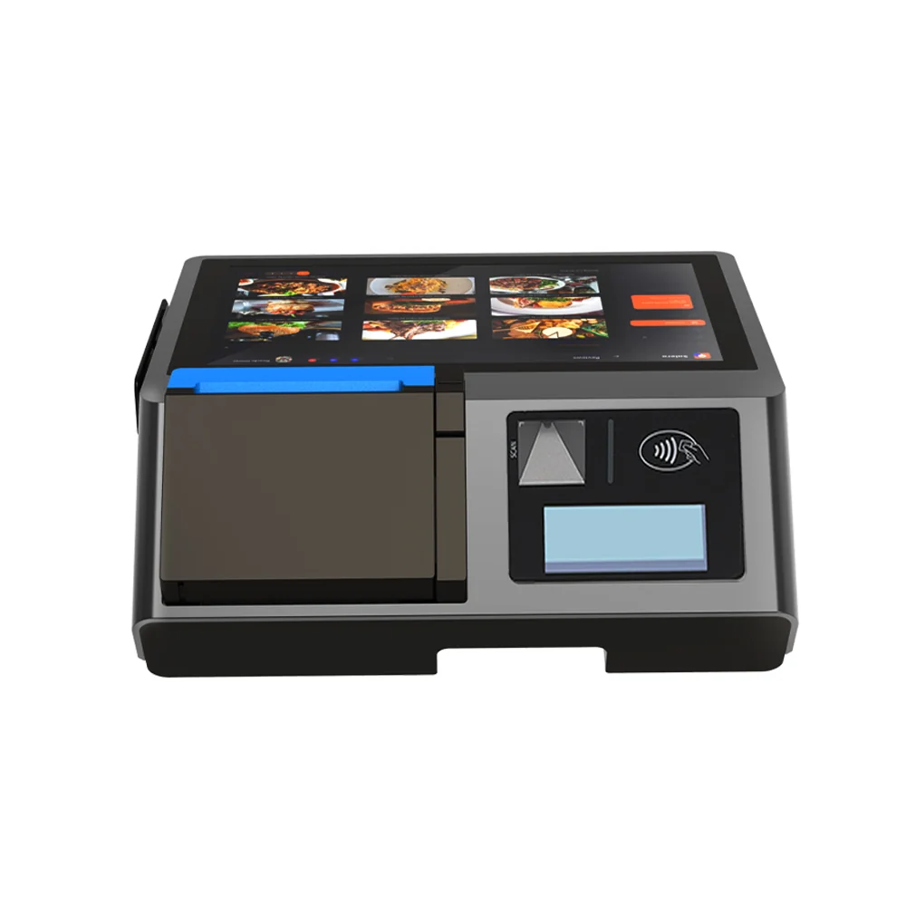 D1 Android terminal with LED customer display showing order information to customers