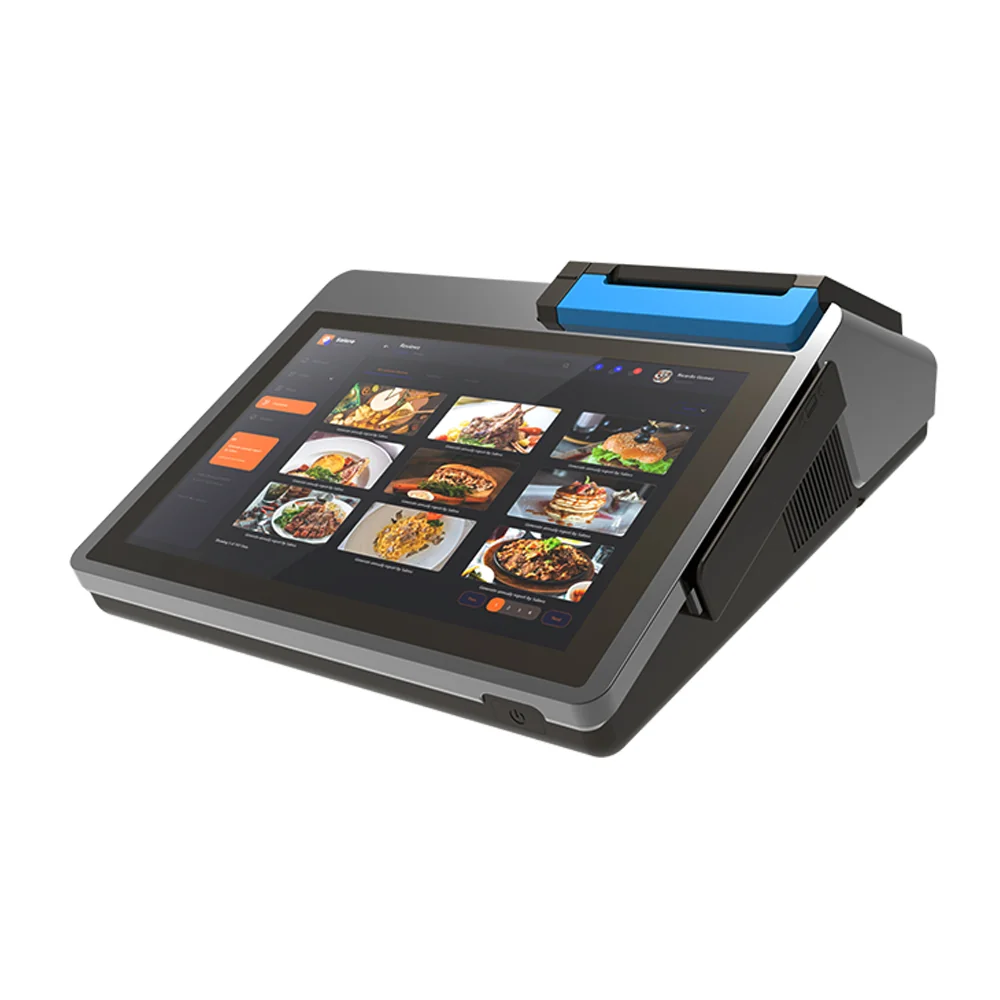D1 Android terminal side view showing slim profile and interface ports