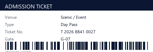 CRSMT admission ticket barcode