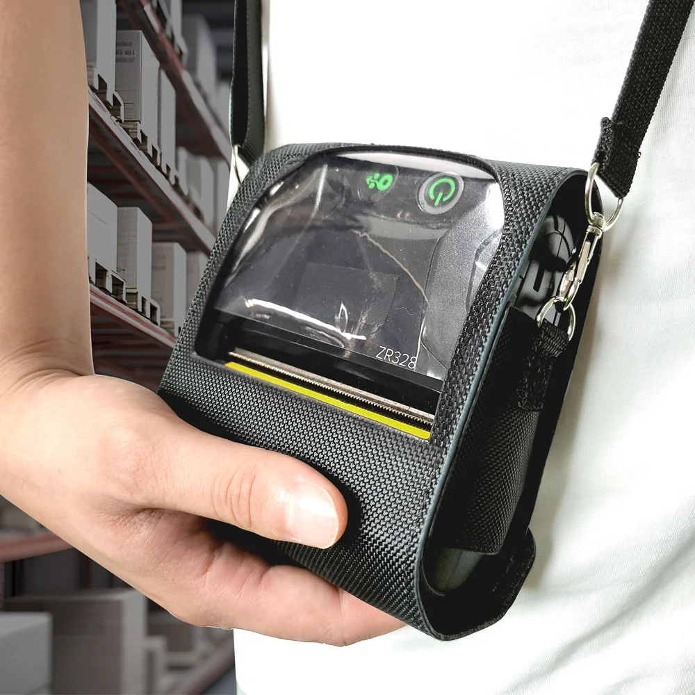 H803 portable printer carrying case fits Zebra ZQ320 mobile printer