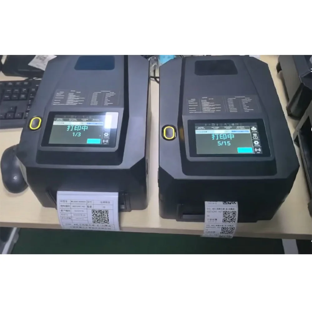 SU600 RFID tag printer with 4.3 inch capacitive touchscreen for standalone operation