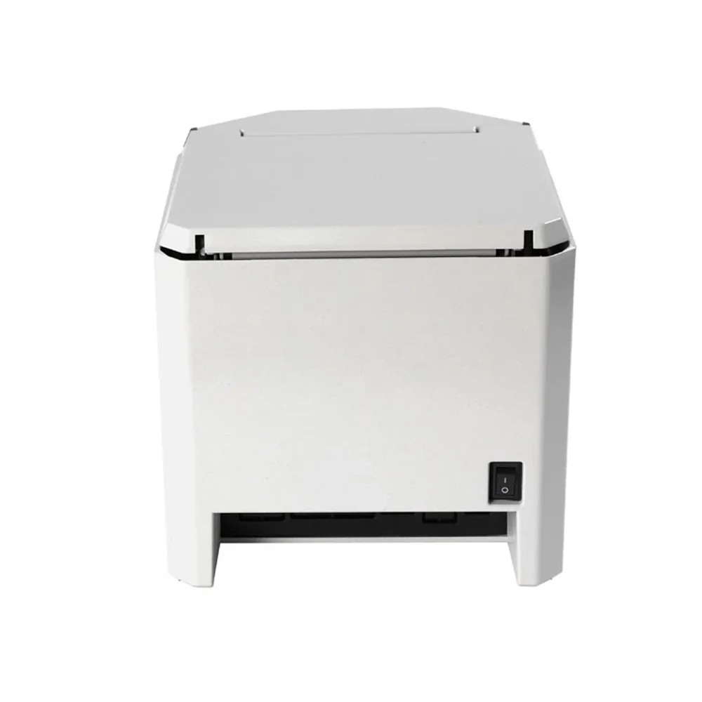 U80C POS receipt printer back view showing interface ports and power input