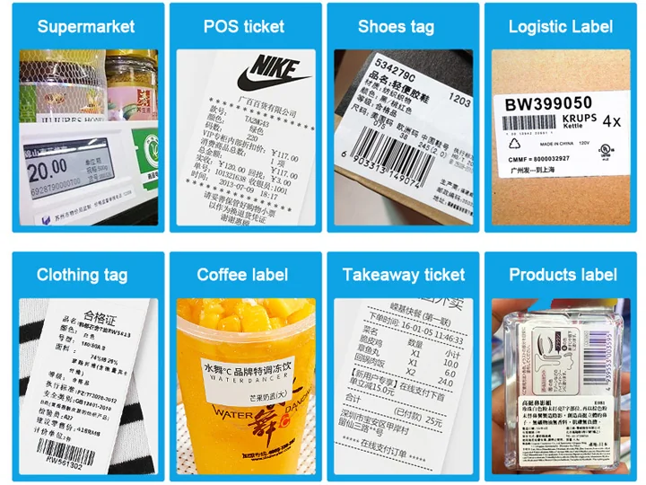 U80C POS receipt printer supporting continuous, black-mark and linerless paper