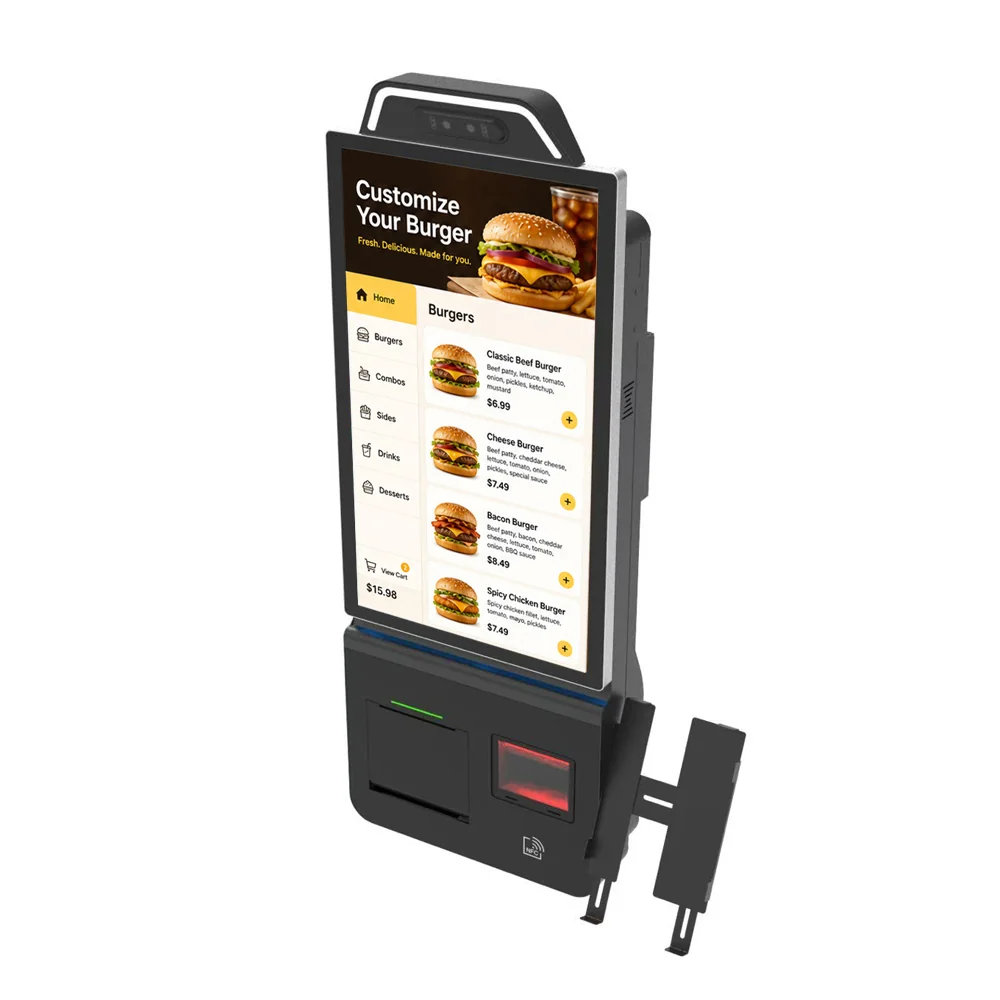 Z215 ordering kiosk for restaurant and catering service application